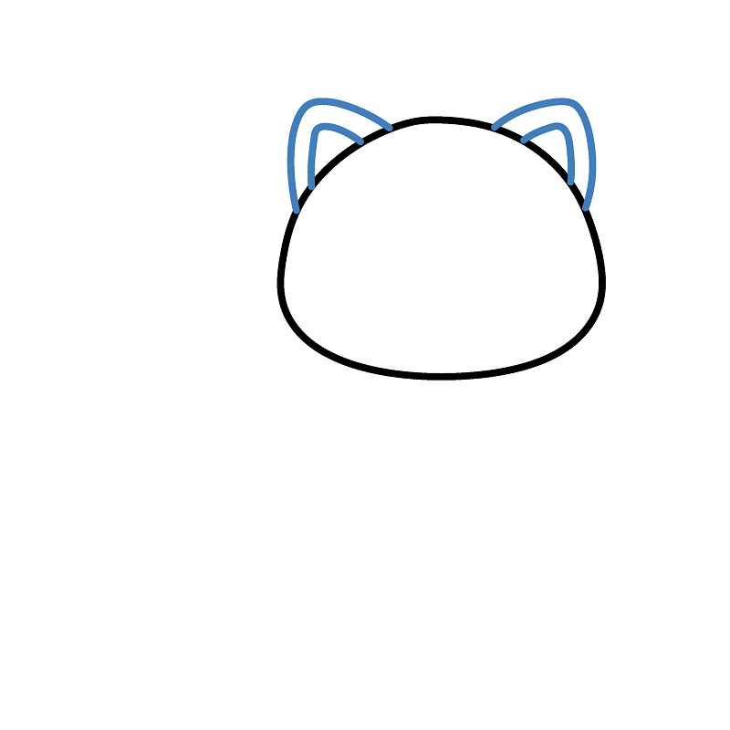 Hướng dẫn vẽ một con gấu trúc đỏ đáng yêu. - Bước 2