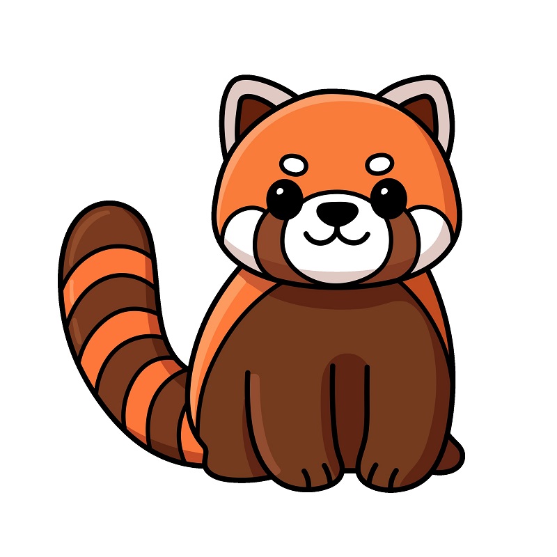 Hướng dẫn vẽ một con gấu trúc đỏ đáng yêu. - Bước 9