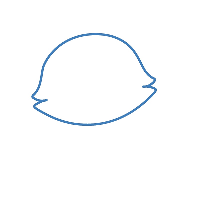 Hướng dẫn vẽ con gấu trúc đỏ chibi. - Bước 1