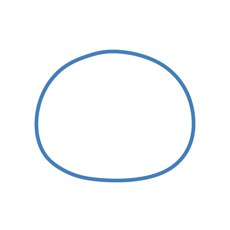 Hướng dẫn vẽ đầu con gấu trúc đỏ. - Bước 1