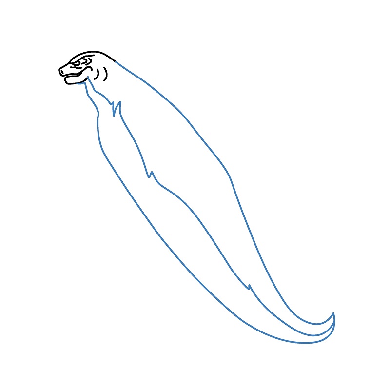 Hướng dẫn vẽ Godzilla đơn giản. - Bước 3