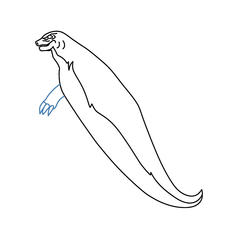 Hướng dẫn vẽ Godzilla đơn giản. - Bước 4