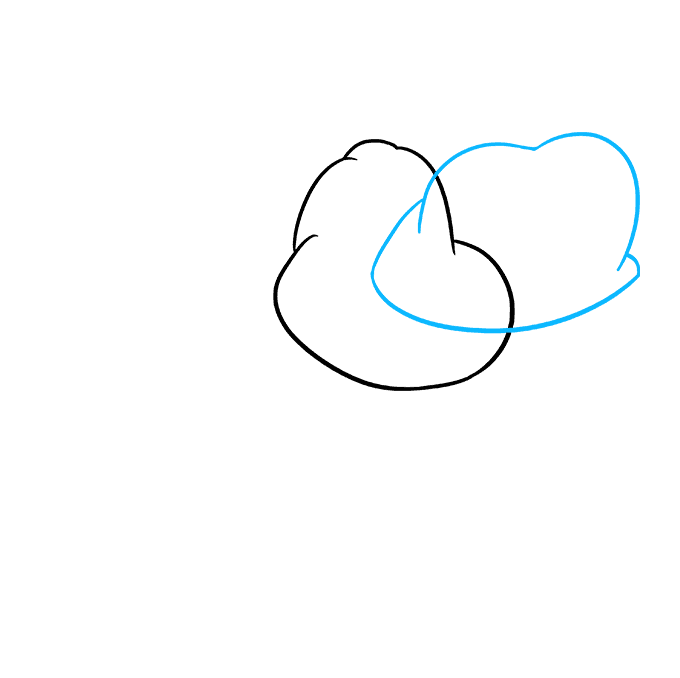 Hướng dẫn cách vẽ con hà mã chi tiết từng bước đơn giản và thật đẹp cho bé - Bước 2