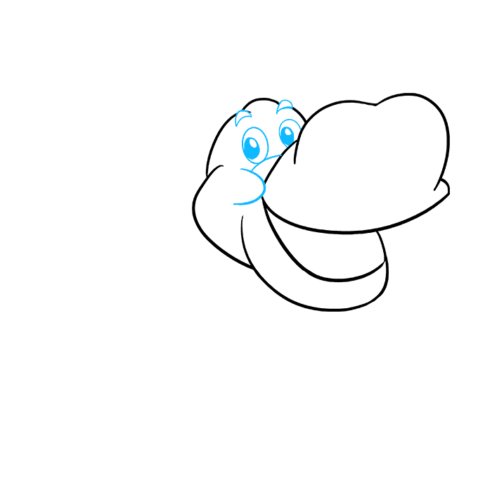 Hướng dẫn cách vẽ con hà mã chi tiết từng bước đơn giản và thật đẹp cho bé - Bước 4