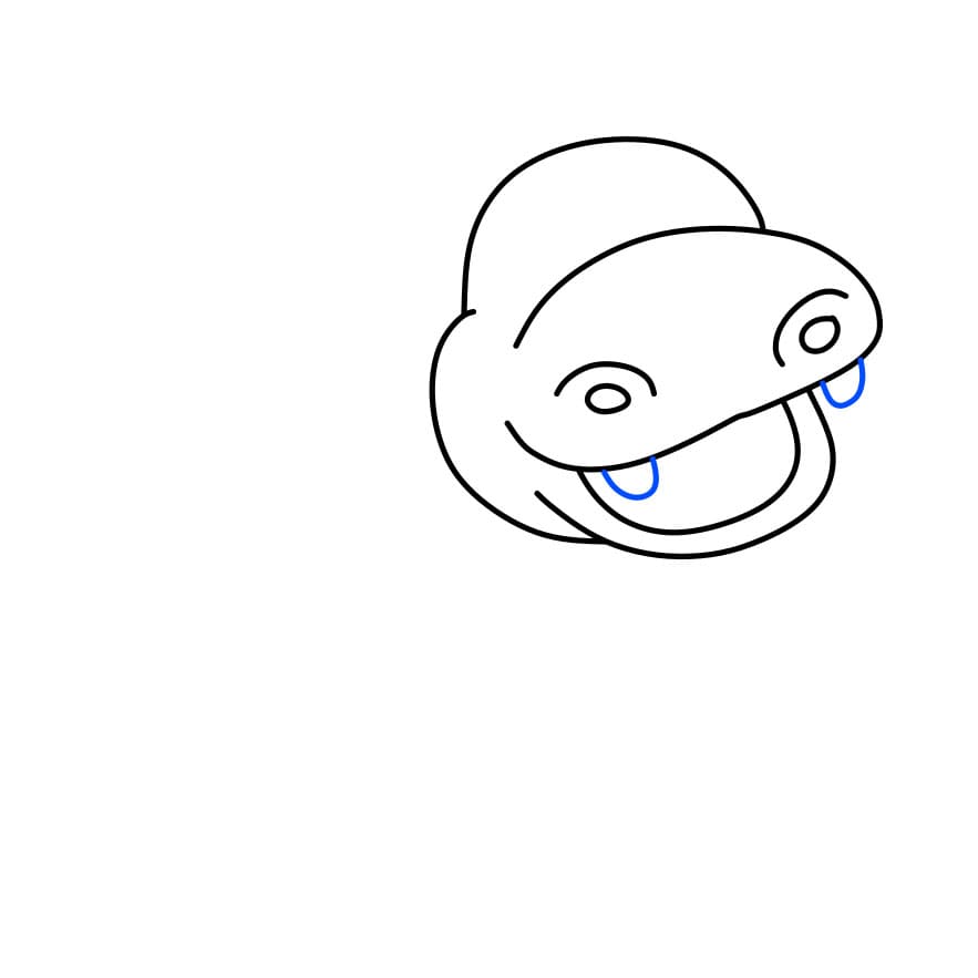 Hướng dẫn vẽ chú hà mã vui nhộn - Bước 4