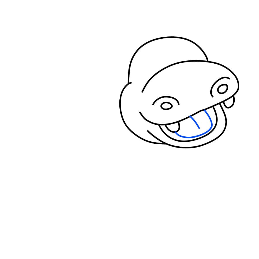 Hướng dẫn vẽ chú hà mã vui nhộn - Bước 5