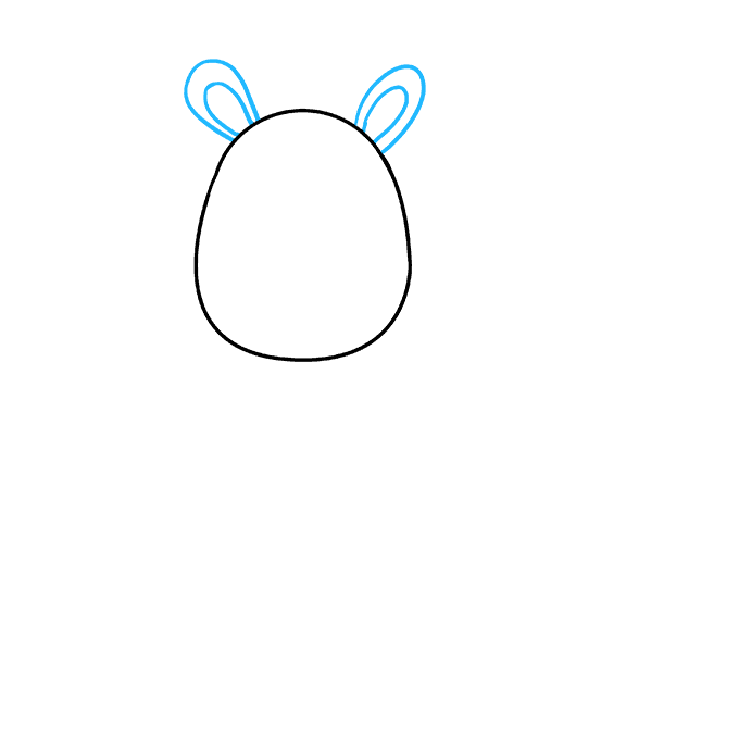 Hướng dẫn cách vẽ hươu cao cổ siêu đơn giản và trông thật ngộ nghĩnh cho bé - Bước 2