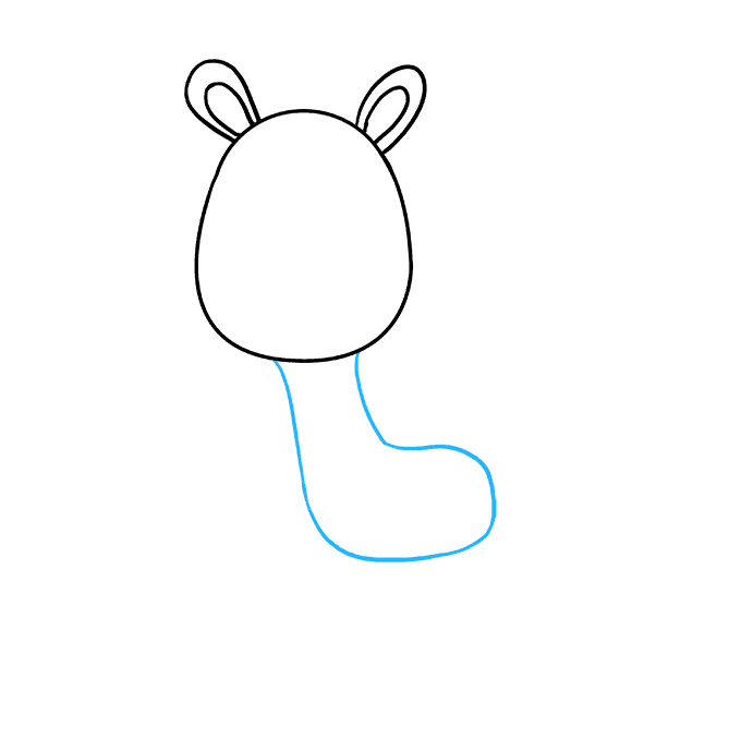 Hướng dẫn cách vẽ hươu cao cổ siêu đơn giản và trông thật ngộ nghĩnh cho bé - Bước 3