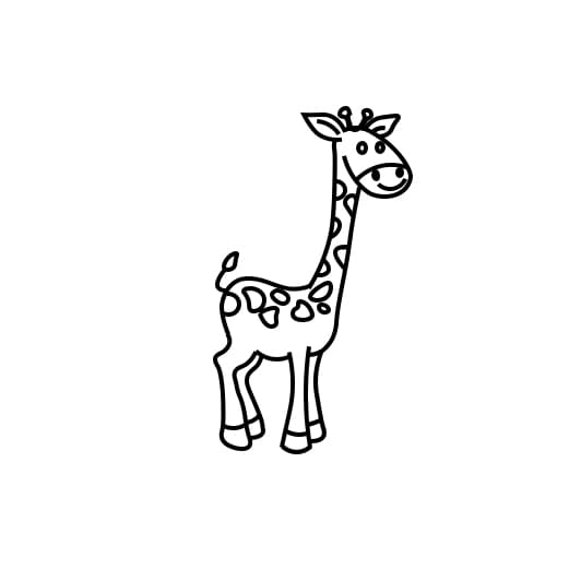 Hướng dẫn vẽ hươu cao cổ