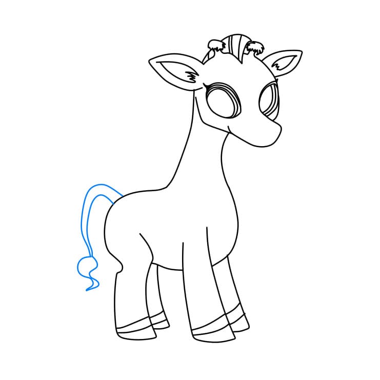 Hướng dẫn vẽ chú hươu cao cổ xinh đẹp - Bước 11