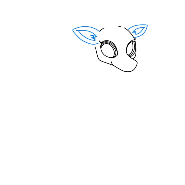 Hướng dẫn vẽ chú hươu cao cổ xinh đẹp - Bước 4