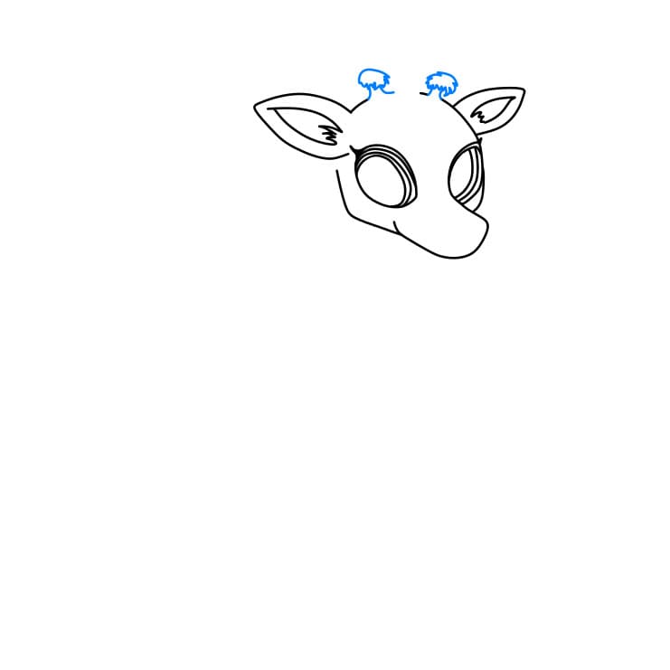 Hướng dẫn vẽ chú hươu cao cổ xinh đẹp - Bước 5