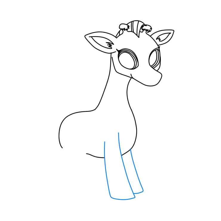 Hướng dẫn vẽ chú hươu cao cổ xinh đẹp - Bước 9