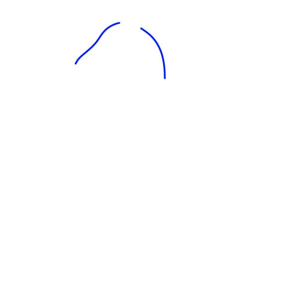 Hướng dẫn vẽ chú khủng long vui tính - Bước 1