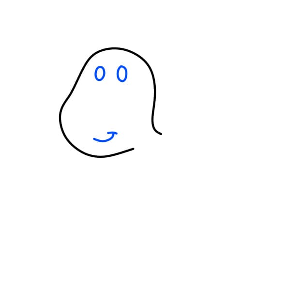 Hướng dẫn vẽ chú khủng long phiến sừng - Bước 2