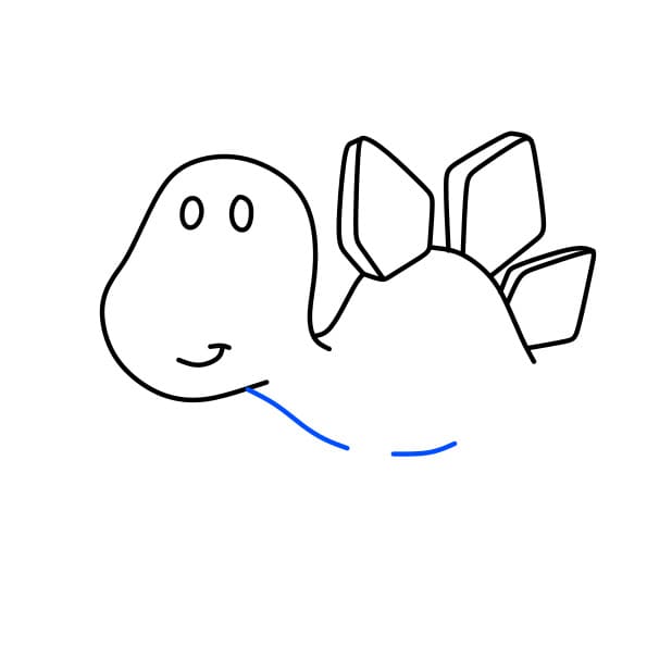 Hướng dẫn vẽ chú khủng long phiến sừng - Bước 5