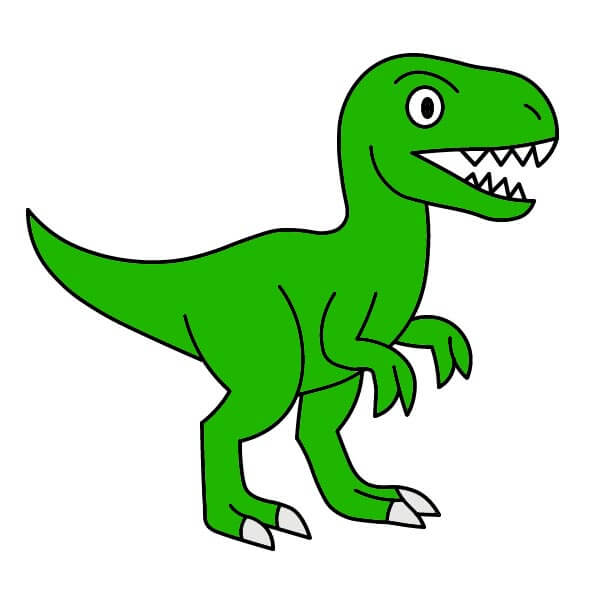 Hướng dẫn vẽ Khủng long Velociraptor đơn giản.