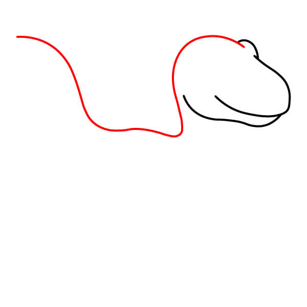 Hướng dẫn vẽ Khủng long Velociraptor đơn giản dành cho trẻ em. - Bước 4