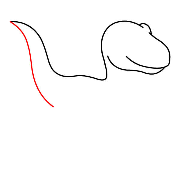 Hướng dẫn vẽ Khủng long Velociraptor đơn giản dành cho trẻ em. - Bước 5