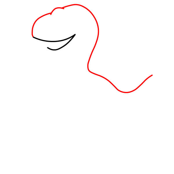 Học vẽ một chú Khủng long Velociraptor dễ thương dành cho trẻ em. - Bước 2