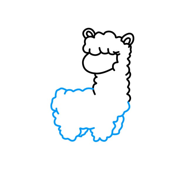 Hướng dẫn vẽ lạc đà không bướu đơn giản và đẹp cho bé - Bước 5