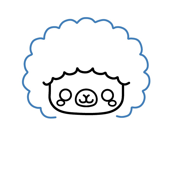 Hướng dẫn vẽ một con lạc đà không bướu đáng yêu. - Bước 4