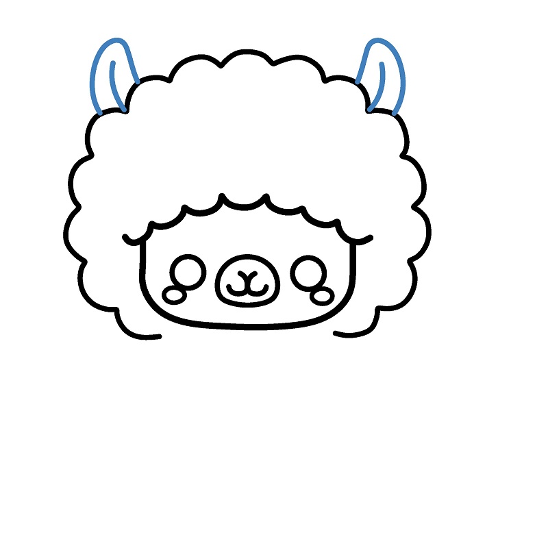 Hướng dẫn vẽ một con lạc đà không bướu đáng yêu. - Bước 5