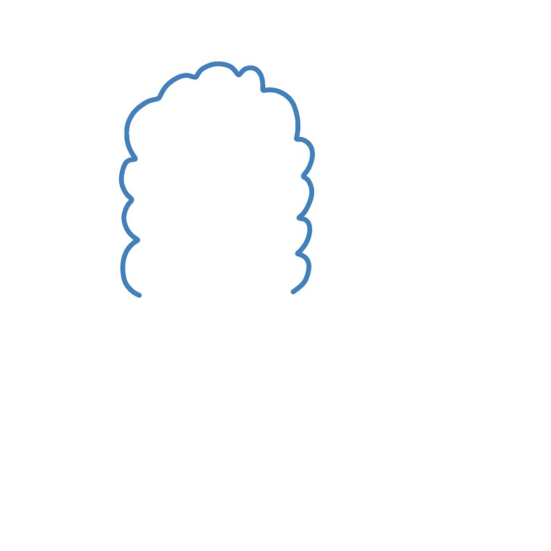 Hướng dẫn vẽ con lạc đà không bướu đơn giản. - Bước 1