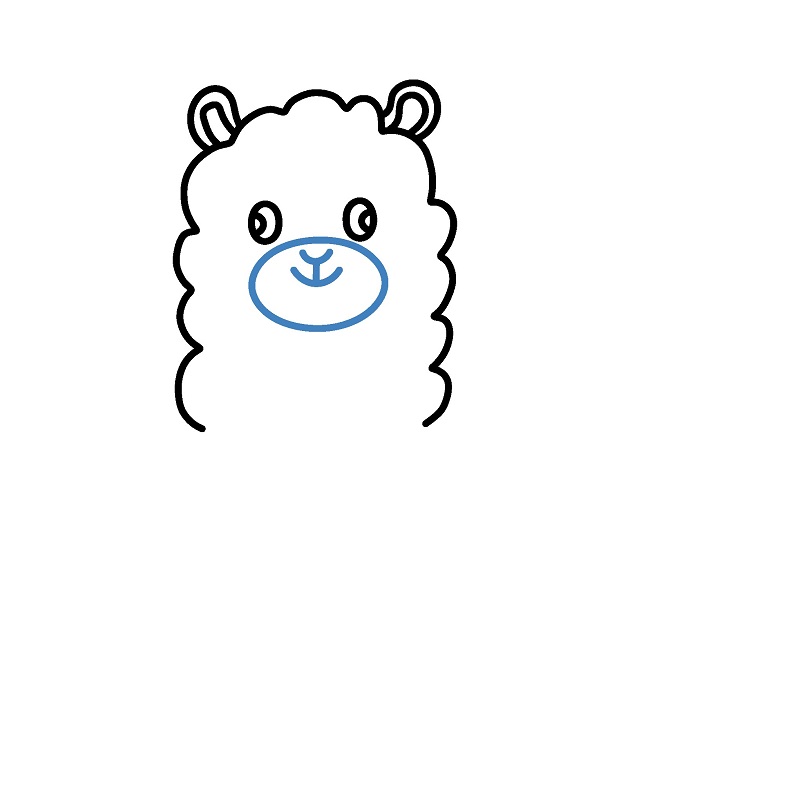 Hướng dẫn vẽ con lạc đà không bướu đơn giản. - Bước 4