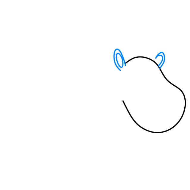 Hướng dẫn cách vẽ con ngựa vằn đơn giản và đẹp cho bé - Bước 2