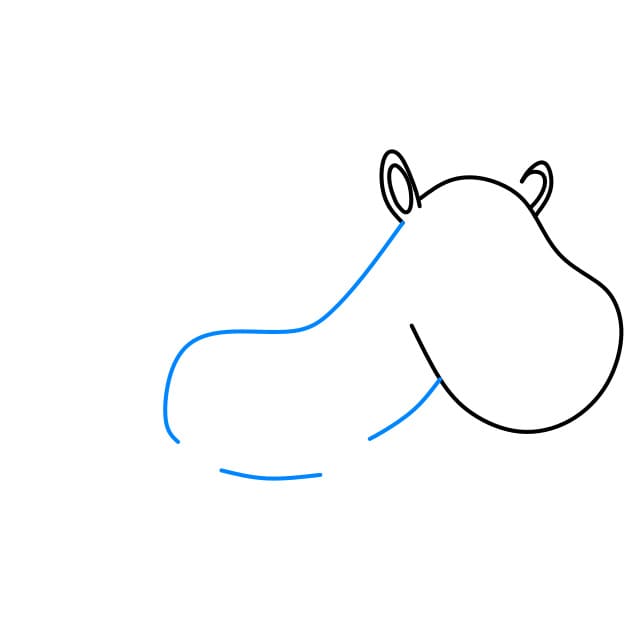 Hướng dẫn cách vẽ con ngựa vằn đơn giản và đẹp cho bé - Bước 3