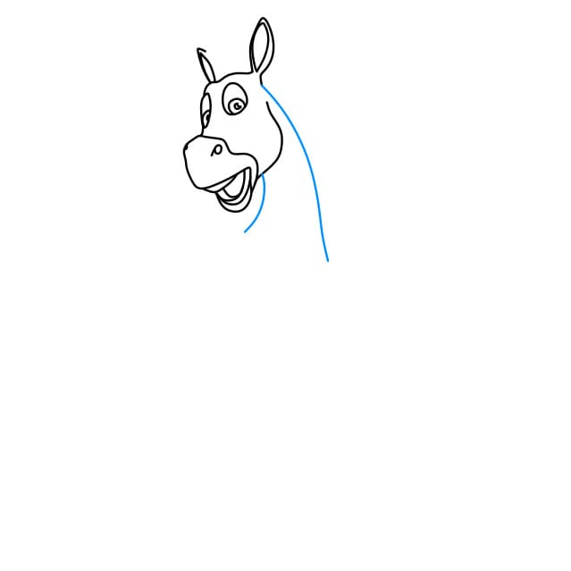 Hướng dẫn cách vẽ con ngựa vằn biết đứng bằng hai chân cho bé - Bước 5