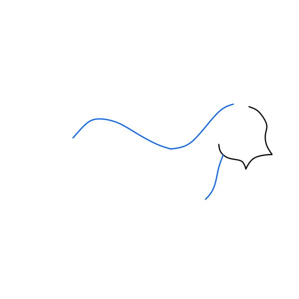 Hướng dẫn cách vẽ con ngựa vằn đang nhảy nhót cho bé - Bước 2