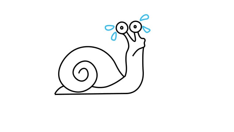 Vẽ con ốc sên theo các bước đơn giản - Bước 5