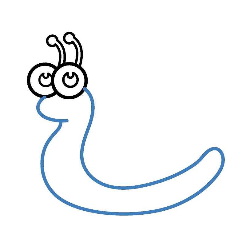 Hướng dẫn vẽ con ốc sên cực đáng yêu. - Bước 4