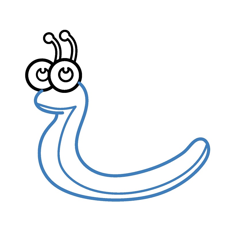 Hướng dẫn vẽ con ốc sên cực đáng yêu. - Bước 5