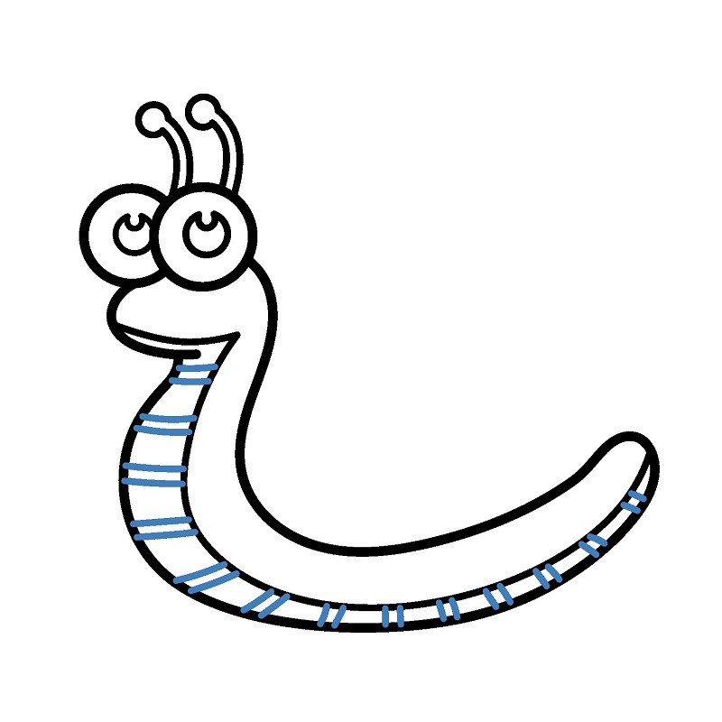 Hướng dẫn vẽ con ốc sên cực đáng yêu. - Bước 6