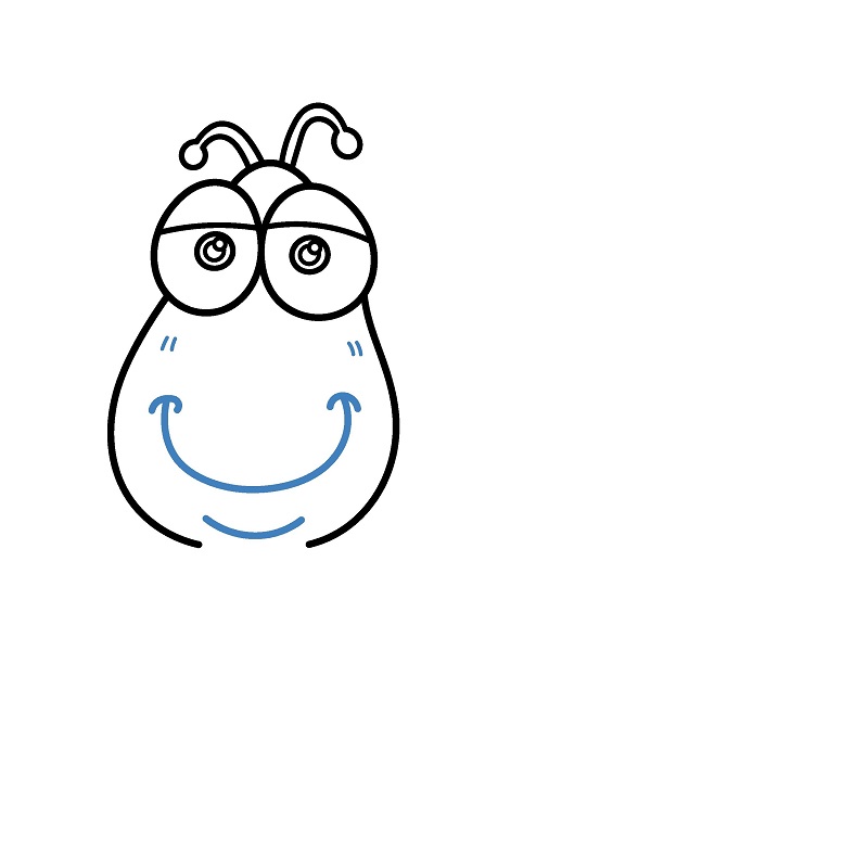 Hướng dẫn vẽ con ốc sên hoạt hình. - Bước 4