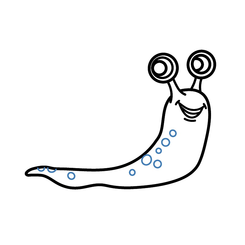 Hướng dẫn vẽ con ốc sên chân thực. - Bước 4