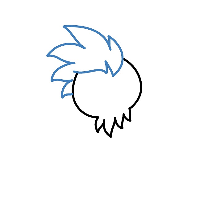 Hướng dẫn vẽ Phượng Hoàng nhỏ đáng yêu. - Bước 2