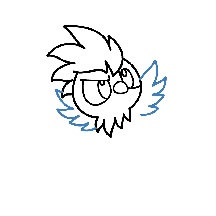 Hướng dẫn vẽ Phượng Hoàng nhỏ đáng yêu. - Bước 4