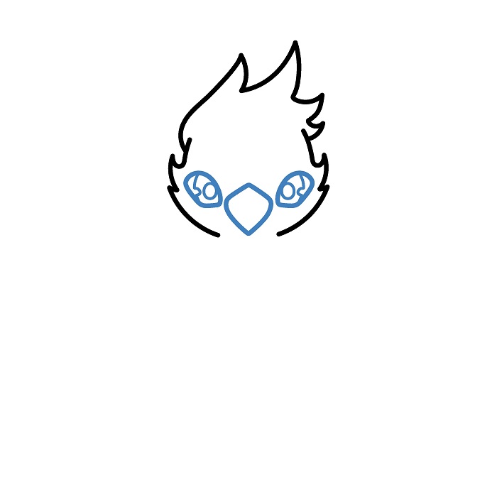 Hướng dẫn vẽ Phượng Hoàng đơn giản. - Bước 3