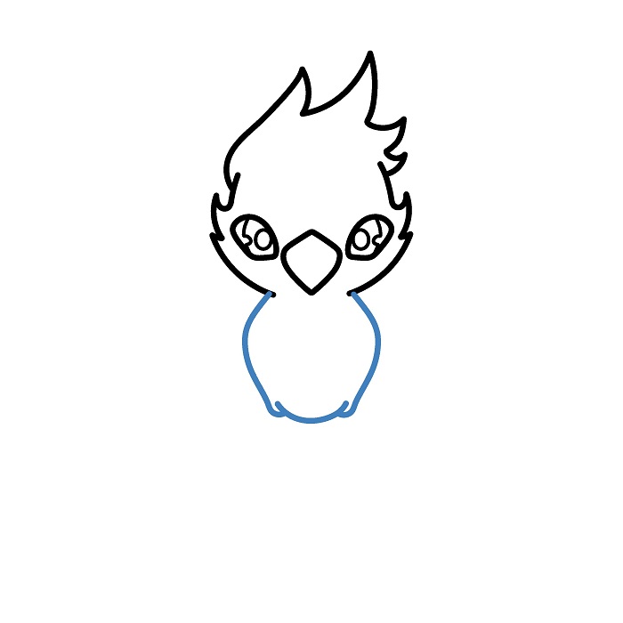 Hướng dẫn vẽ Phượng Hoàng đơn giản. - Bước 4