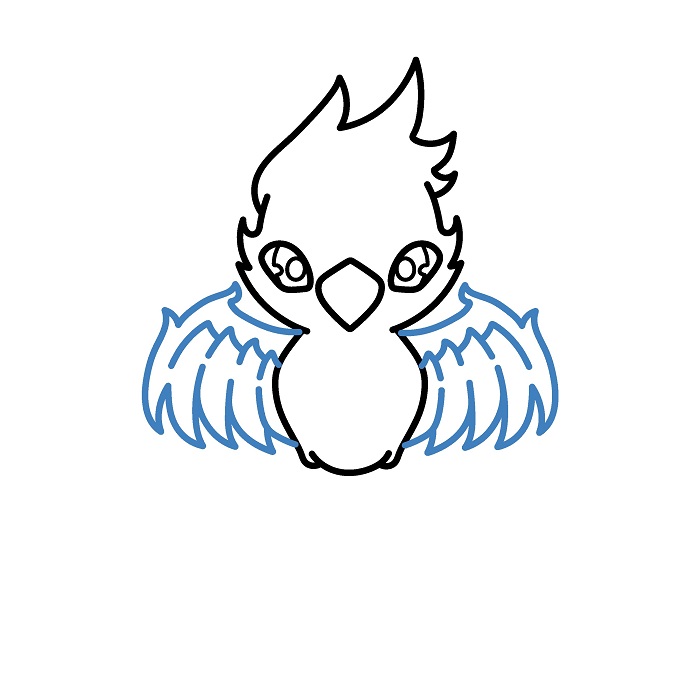 Hướng dẫn vẽ Phượng Hoàng đơn giản. - Bước 5