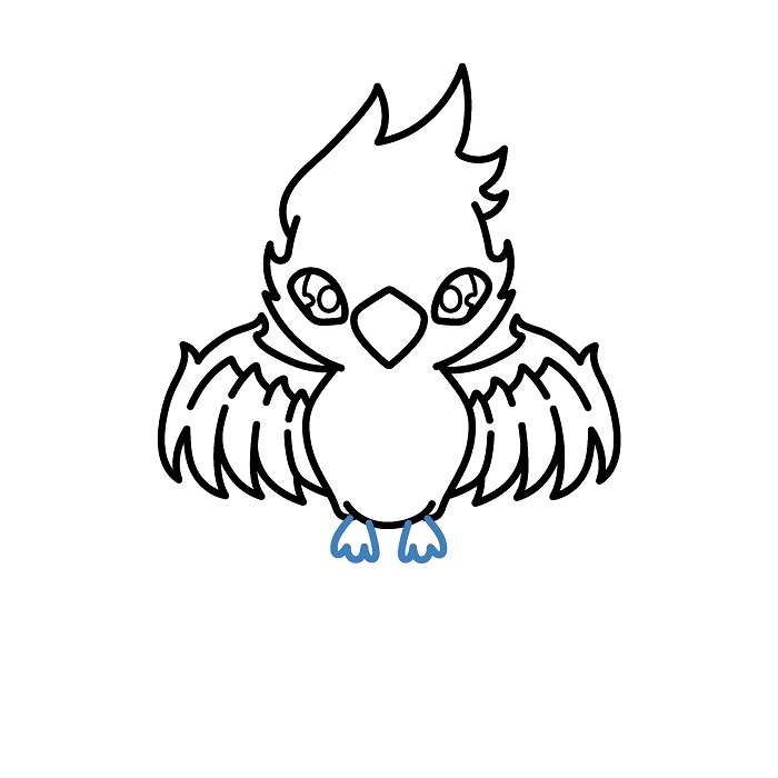 Hướng dẫn vẽ Phượng Hoàng đơn giản. - Bước 6