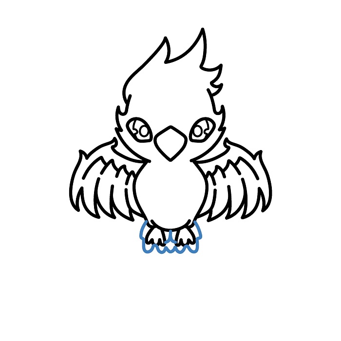 Hướng dẫn vẽ Phượng Hoàng đơn giản. - Bước 7