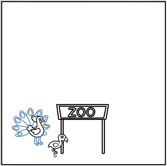 Hướng dẫn vẽ sân chơi của động vật trong sở thú. - Bước 5