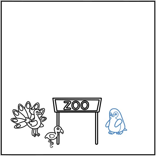 Hướng dẫn vẽ sân chơi của động vật trong sở thú. - Bước 6