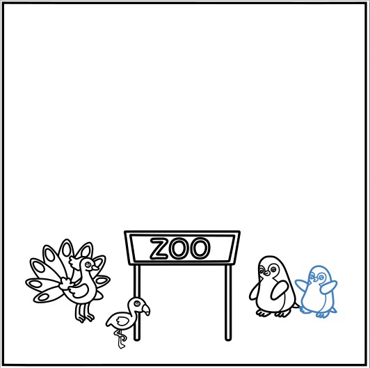 Hướng dẫn vẽ sân chơi của động vật trong sở thú. - Bước 7