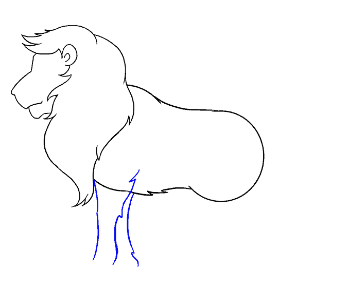 Hướng dẫn cách vẽ con Sư tử đơn giản cho bé - Bước 10